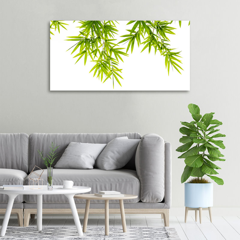 Bamboo Leaves - No Frame Print on Canvas