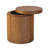 Aaric Modern Easy Assembly Round Solid Oak Wood 18" Side Table-413018151