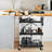 Collapsible Utility Cart, 3-Tier Foldable Service Cart with 360° Swivel Wheels-106408948