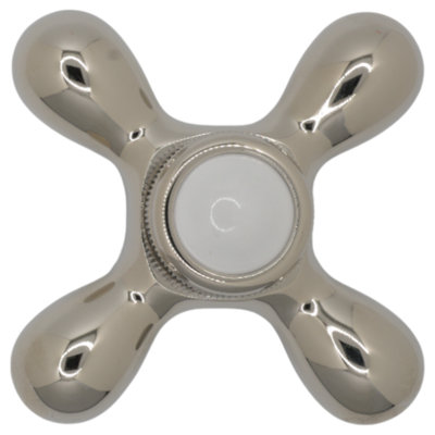 Poignée en croix avec boutons en porcelaine (P0219) par Strom Living