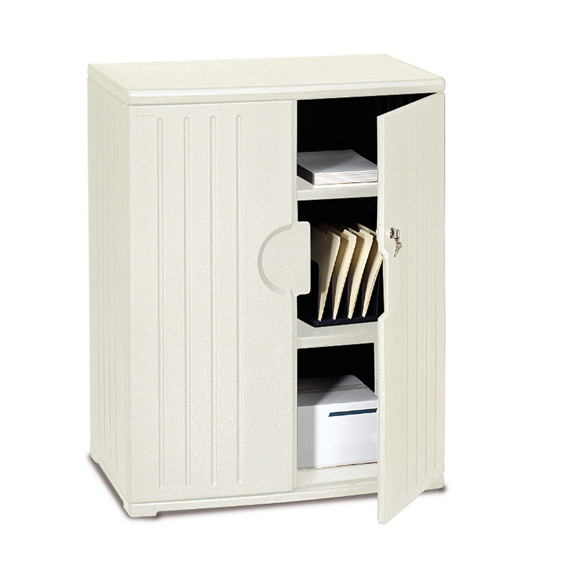 36'' Wide 2 - Shelf Storage Cabinet, Platinum