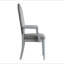 Ensemble de chaises à accoudoirs à dossier deux tons gris et gris perle (ensemble de 2)