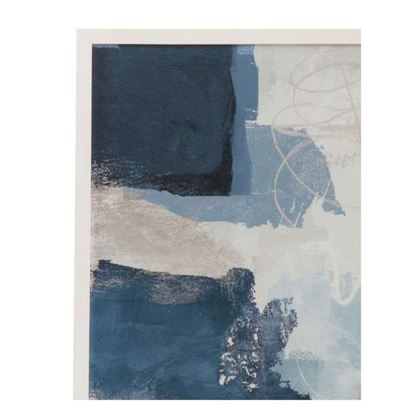 «Blue Construction», reproduction encadrée