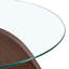 Table basse avec plateau en verre