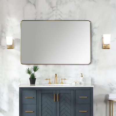 Metal Flat Wall Mirror