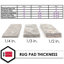 Sous-tapis moelleux Basics by Wayfair ™ 1/3 po-1618457260