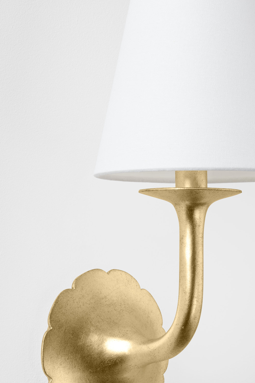 Winnipeg Single Light Sconce, Vintage Gold Leaf