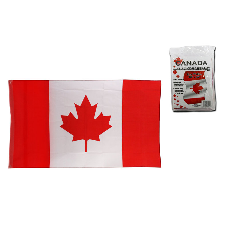 Drapeau de maison 48" x 96" en polyester à 2 côtés