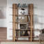 Bibliothèque étagère en bois manufacturé à 5 niveaux H 70,86 "x l 47,24" Exilorme
