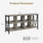 62" 8-Cube Console Table Storage Organizer, 3-Tier Metal Horizontal Bookcase for Living Room Office-391407118