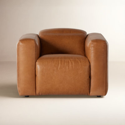 Amed 42" Genuine Leather Power Recliner