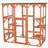 TRIXIE Outdoor Catio, Cat Enclosure with Roof, Large Cat Playpen with Platforms, Cat House, Cat Cage, Run-71 Inch