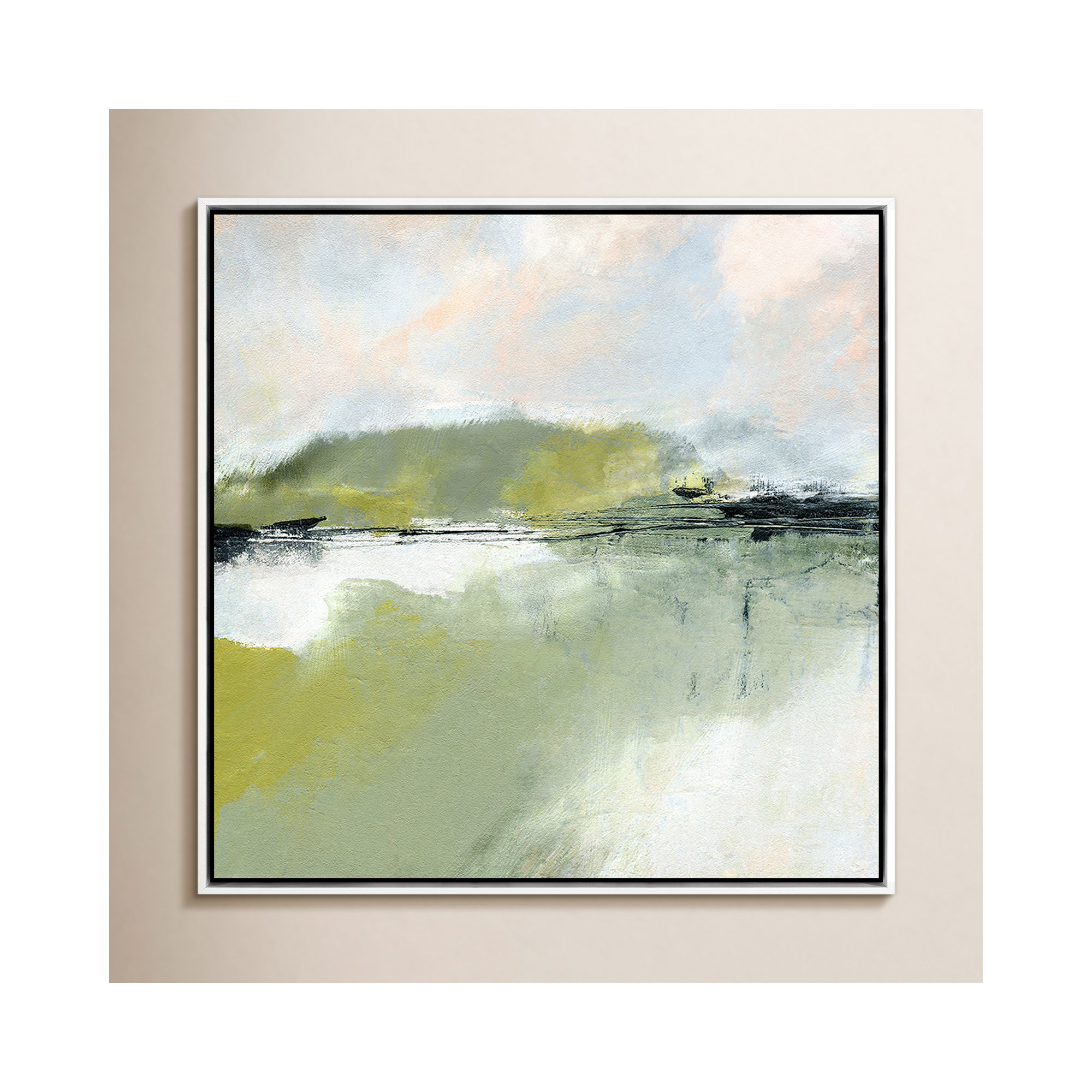 Savor by Melanie Biehle, 48" H x 48" W, White Maple Framed