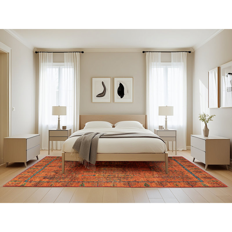 Abstract Indoor Rug, Rectangle 5' x 8'