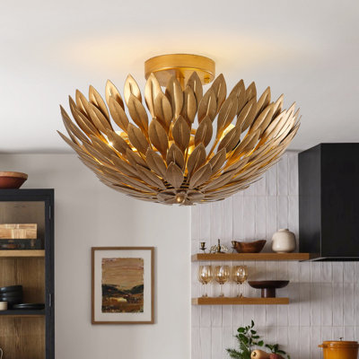 Plafonnier semi-encastré 3 lumières