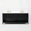 Ensemble de meuble-lavabo Momo avec comptoir en quartz blanc et lavabo encastré blanc-103966004-126305418