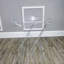 Table-plateau pliante en acrylique transparent, table d'appoint en acrylique, table de bout en acrylique transparent