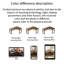 Bureau en bois d'hévéa durable en L-130174432-130174433