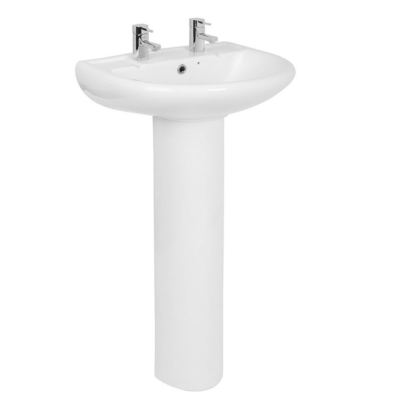 Belfry Bathroom Renate 550mm L x 455mm W White Ceramic U-Shaped Sink