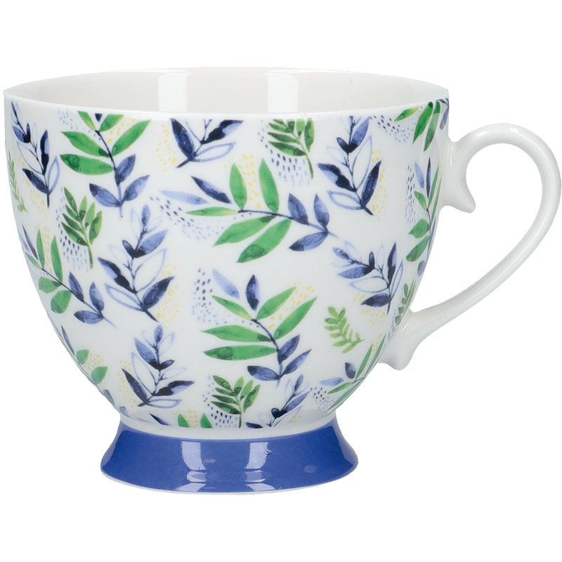 Blue Leaf Mug