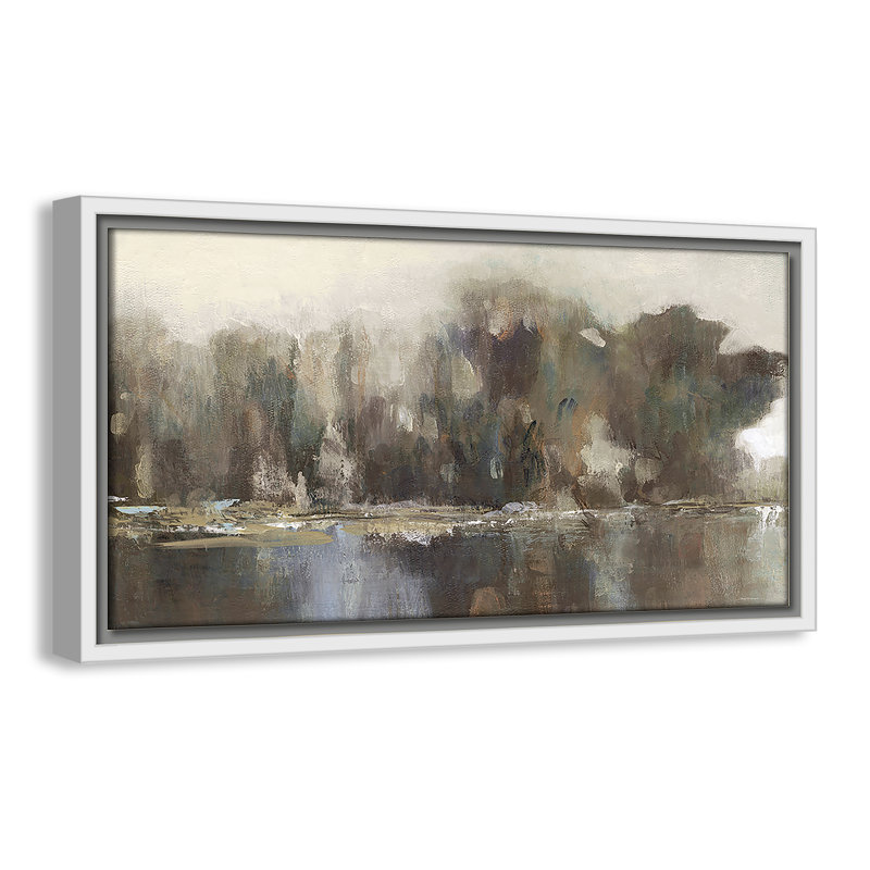 «Daily Reflections II - Landscape Version Print» par Carol Robinson, H 9,5 po x l 17,5 po, Blanc