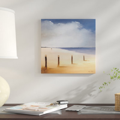 « le long de la plage i », impression sur toile