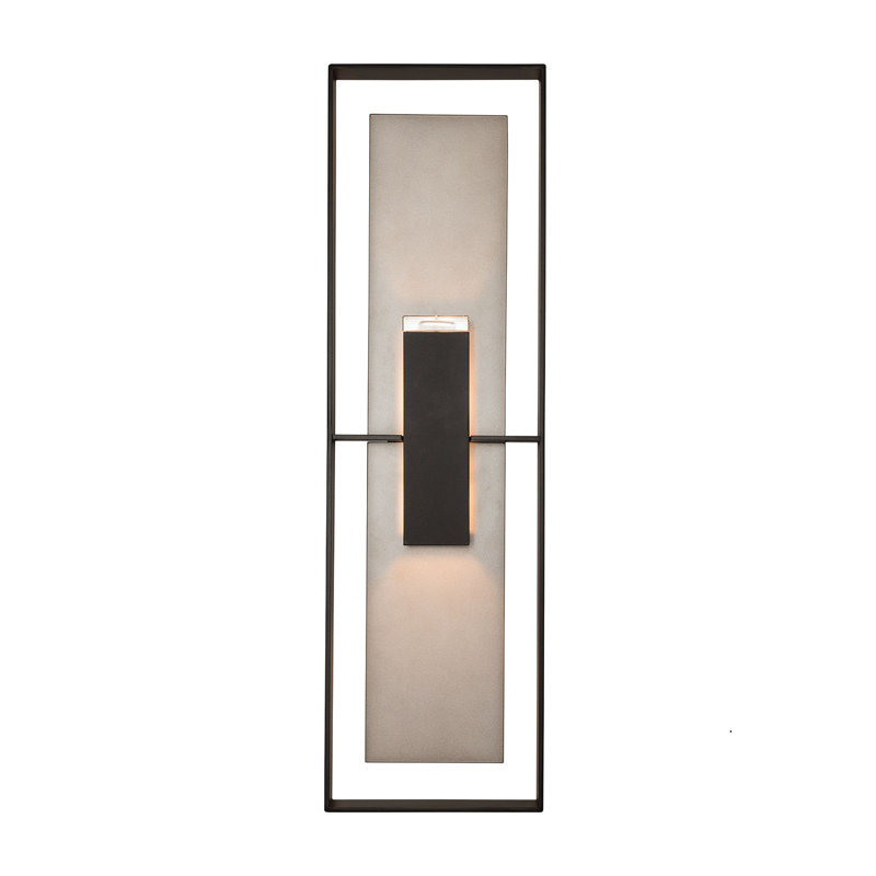 Aluminum Wall Light, 34" H x 10" W x 4.4" D, White, Coastal White