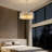 Friedhardt 12-Light Modern Dimmable Drum Chandelier With Textured Glass-1662144696