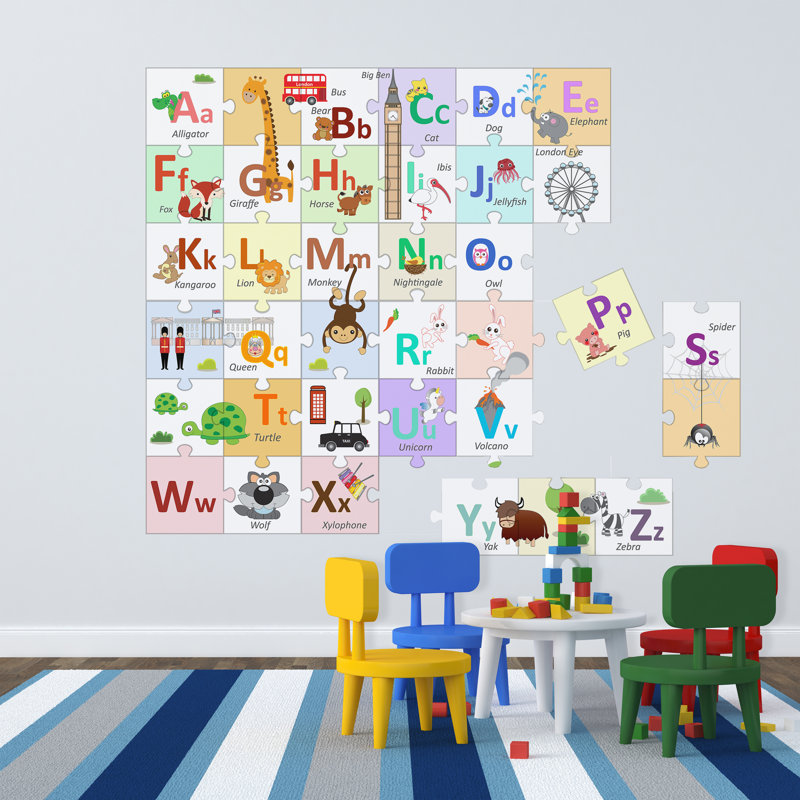 Alphabets Learning Puzzle Wall Sticker