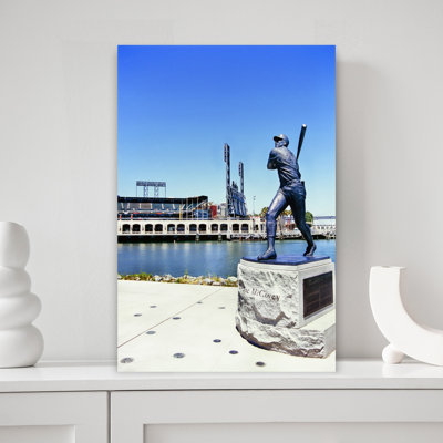 Statue Of Willie Mccovey, At&T Park, San Francisco, California, Usa Contemporary Architecture Wall Art