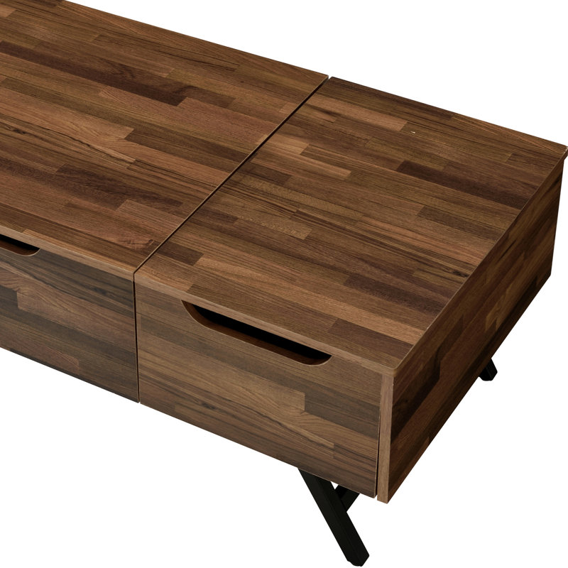 Table basse à plateau relevable
