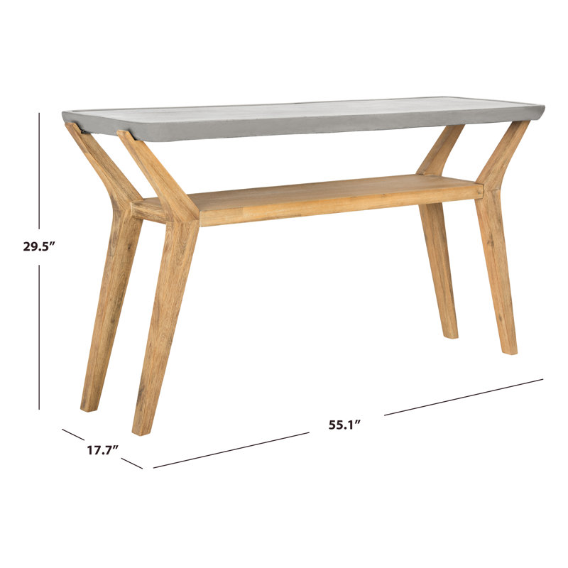 Outdoor Lenno Concrete Console Table