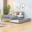 Twin Size Platform Bed Frame with Trundle-1740958625
