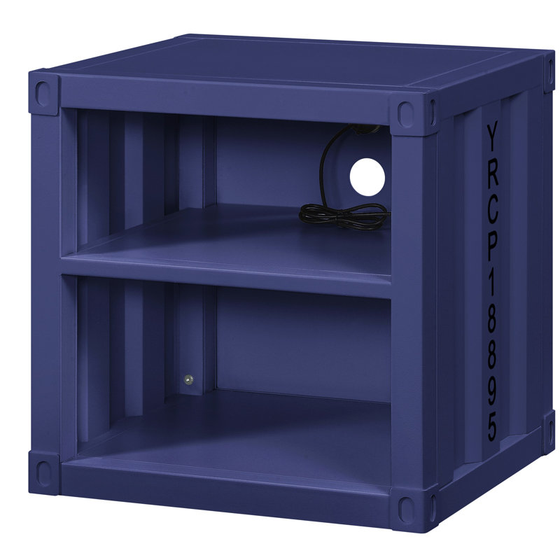 Table de chevet Shaelyn, Bleu