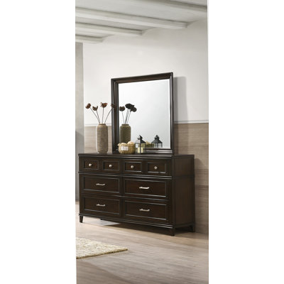 Commode verticale en bois manufacturé avec 6 tiroirs