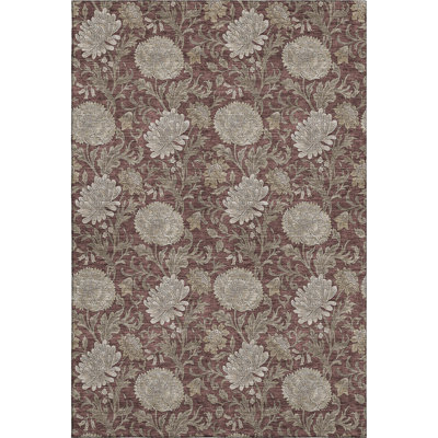 Premium Machine Washable Prisco Merlot Rug