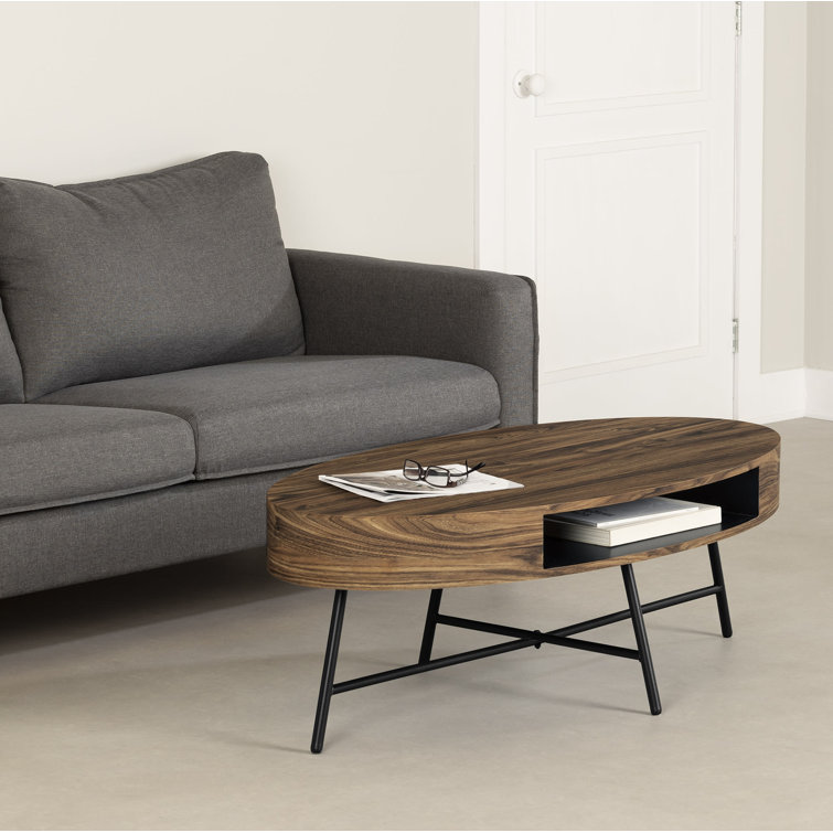 Mezzy Oval Coffee Table Natural Acacia