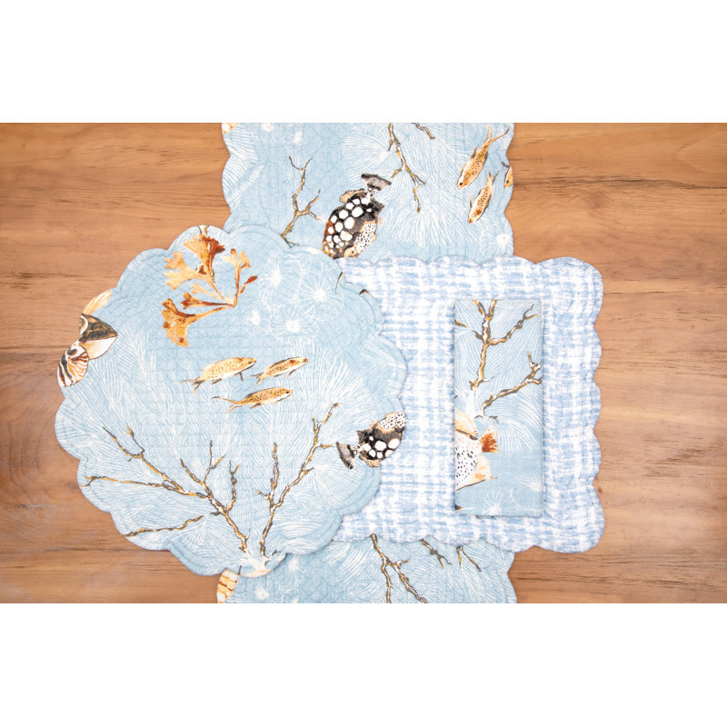 Meraki Island Quilted Reversible Table Runner
