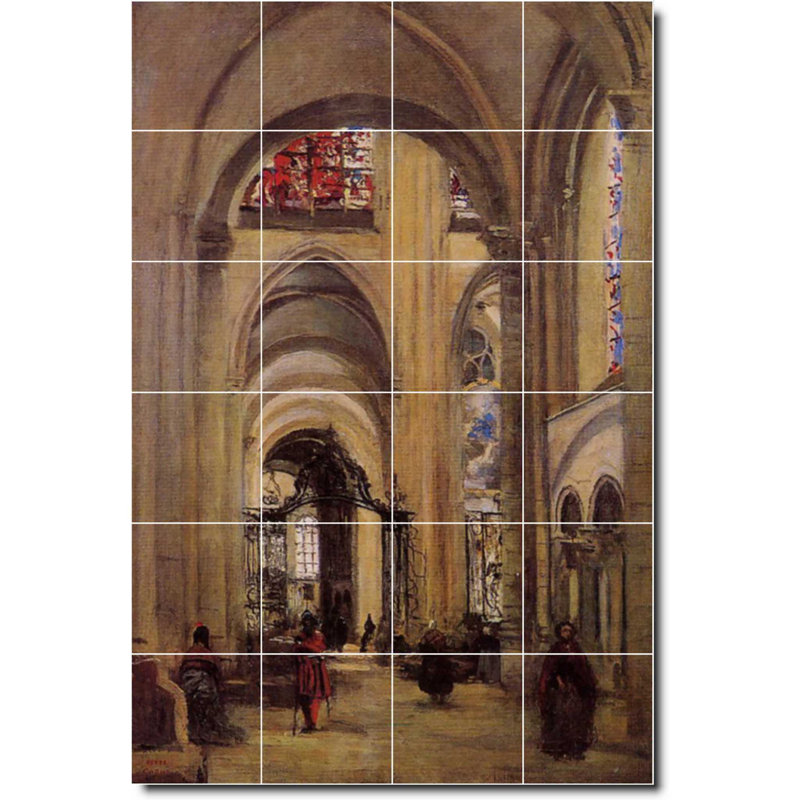 Carreau de céramique 48 po x 72 po 12 po x 12 po, Religieux 02070