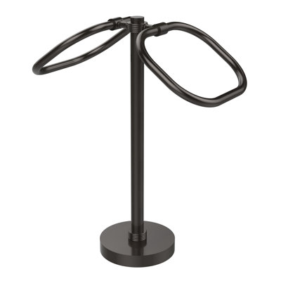 Porte-serviettes ovale à deux anneaux