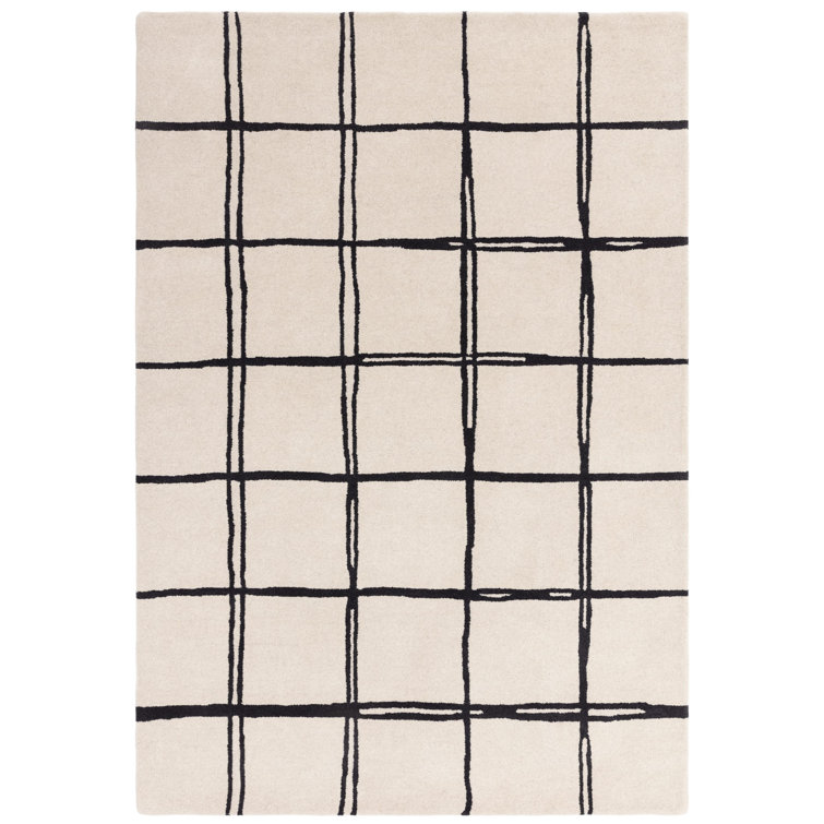 Rosina Geometric Wool Hand Woven Area Rug