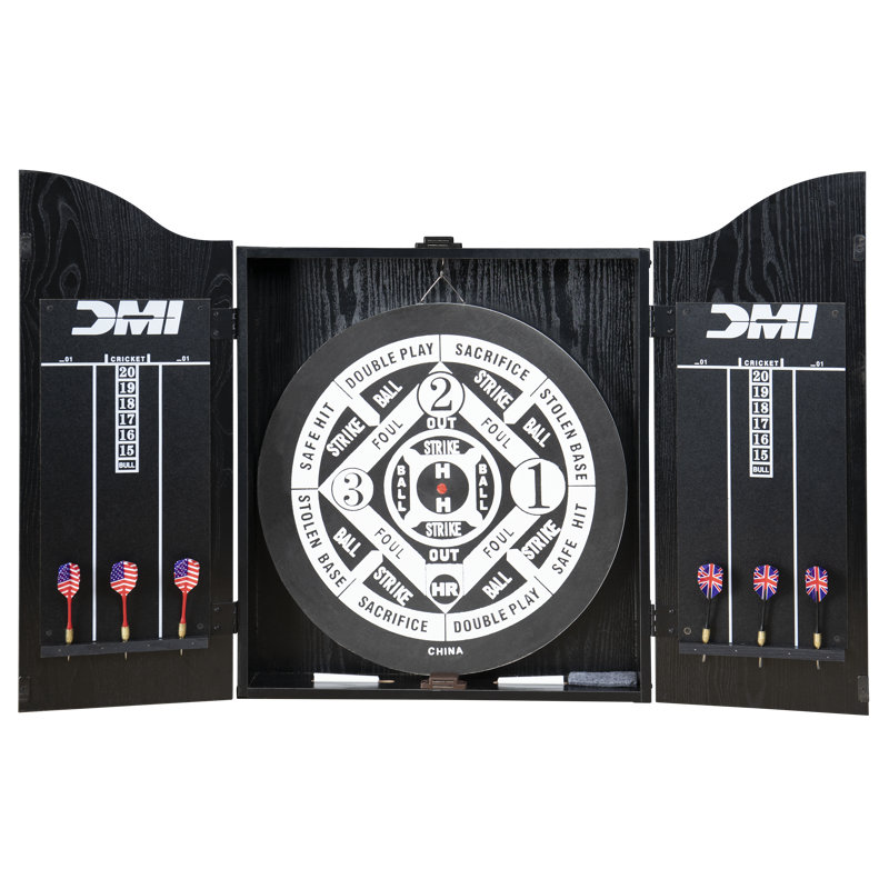 DMI Sports Indoor Bristle Dartboard (Darts Included)