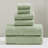 Modern Threads 6 Piece Set, 2 Bath Towels, 2 Hand Towels, 2 Washcloths, Diamond Gate Jacquard/Solid Towel Set-1669113280