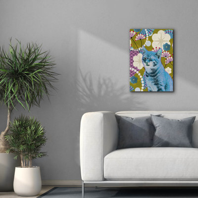  «Wow Kitty 2» par BigBadMullet, art mural sur toile, 18 po x 26 po