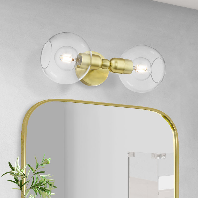 Rocklin 2 - Light Dimmable Vanity Light, Satin Brass