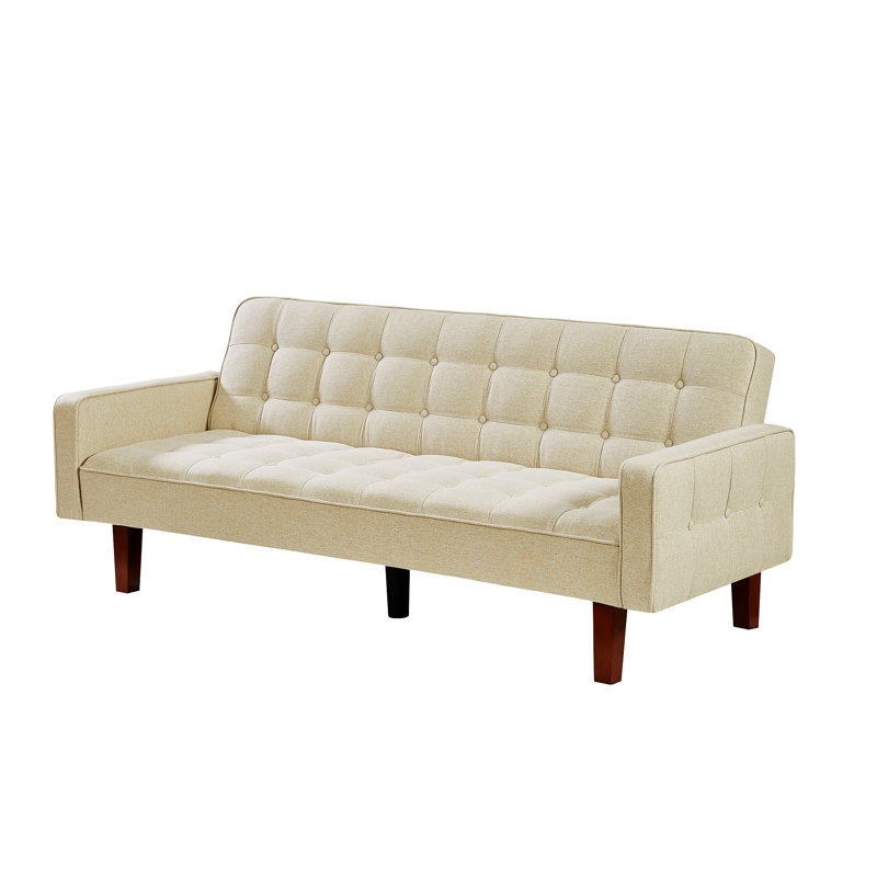 Canapé convertible, canapé-lit, canapé inclinable Saracen, Lin beige