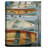 Dockside by Studio Arts, 40x30", Large Weathered Boats on a Dock Canvas Wall Art Print
