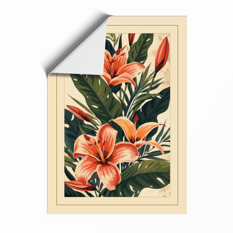 Flowering Plant Study Botanical - Framed Print, Unframed, A3 - 42.0 x 29.7 cm