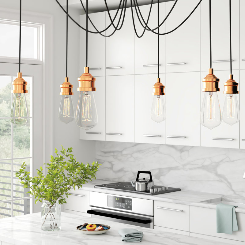 Faer 6 - Light Bulb Pendant, Copper
