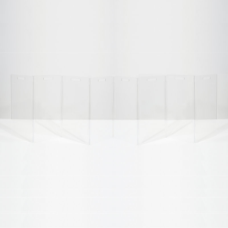 Barrière haute pour animaux Zig Zag, À 8 panneaux